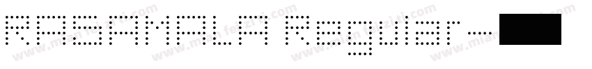 RASAMALA Regular字体转换